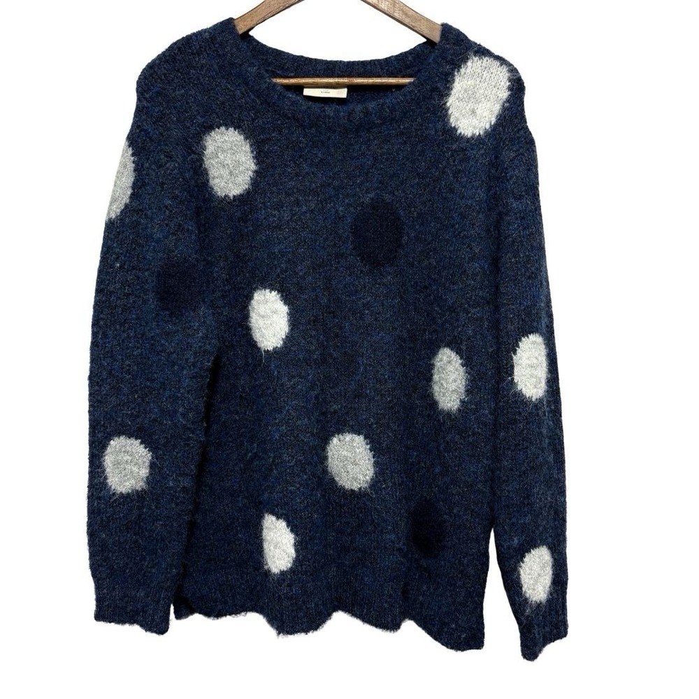 Free Quent Brands of Scandinavia Sweater Womens XL Blue Soft Wool Blend FQLOUISA